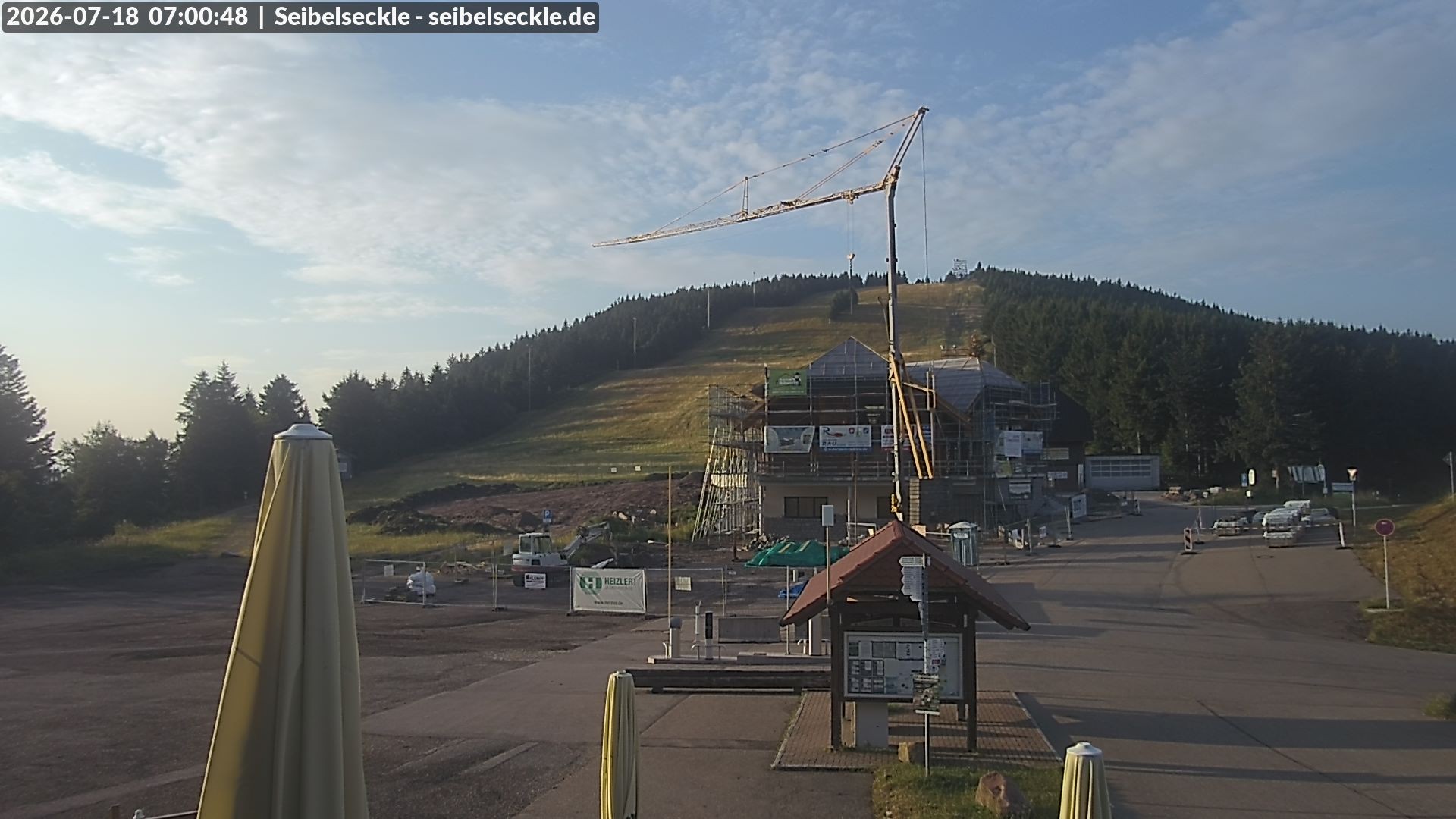 Archiv Foto Webcam Seibelseckle Blick auf die Piste