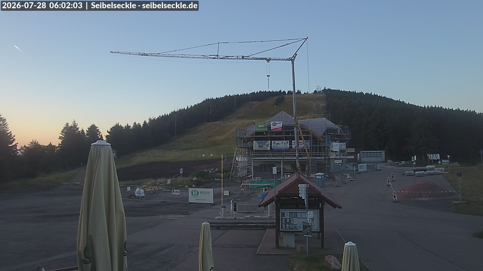 Archiv Foto Webcam Seibelseckle Blick auf die Piste