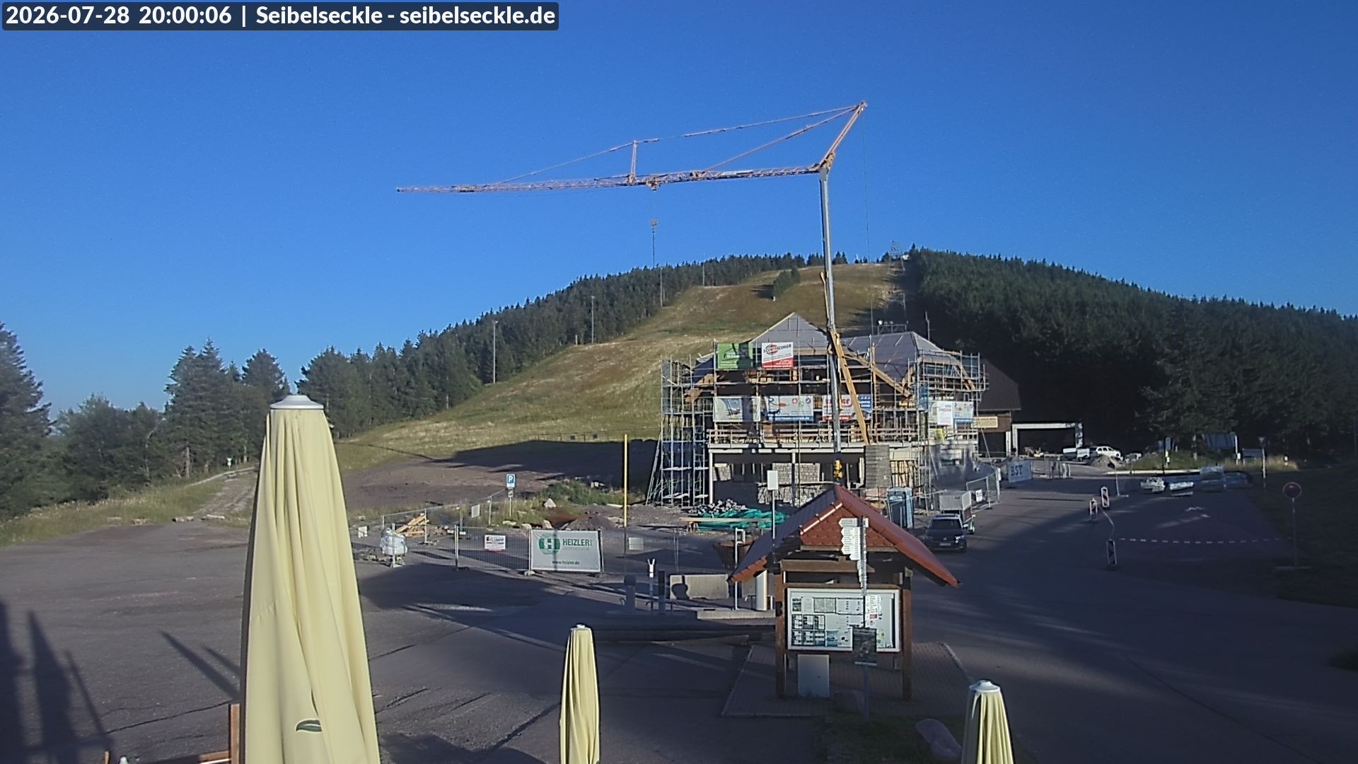 Archiv Foto Webcam Seibelseckle Blick auf die Piste