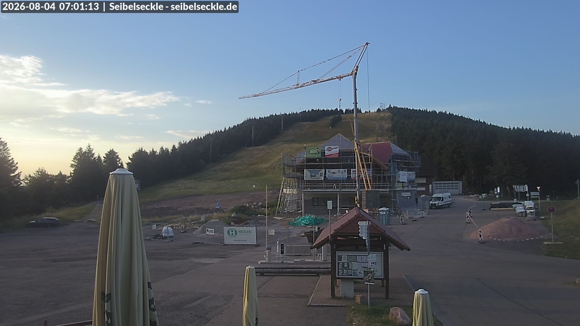 Archiv Foto Webcam Seibelseckle Blick auf die Piste