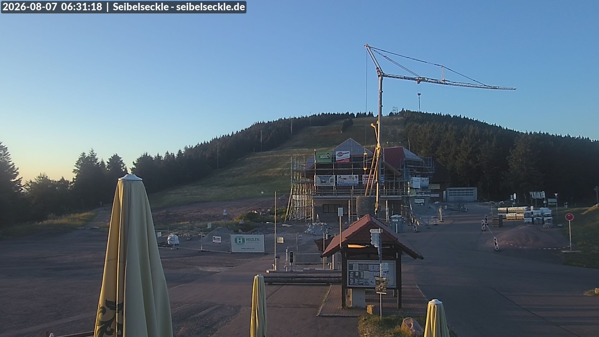 Archiv Foto Webcam Seibelseckle Blick auf die Piste
