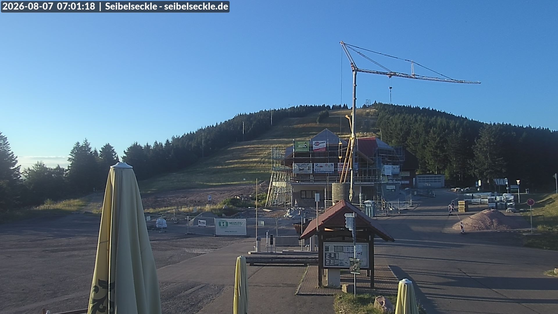 Archiv Foto Webcam Seibelseckle Blick auf die Piste