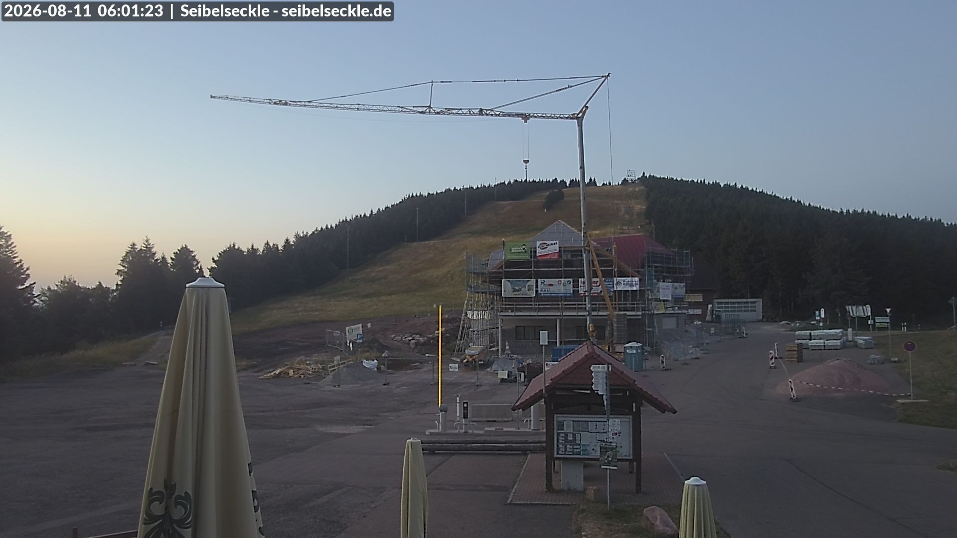 Archiv Foto Webcam Seibelseckle Blick auf die Piste