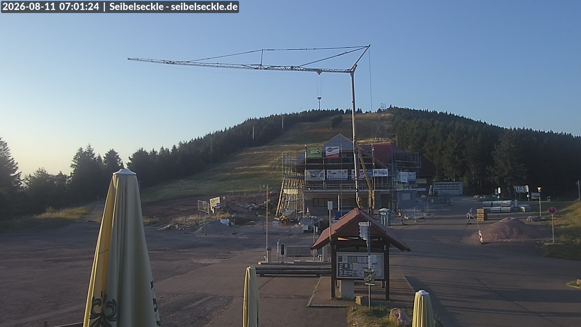 Archiv Foto Webcam Seibelseckle Blick auf die Piste
