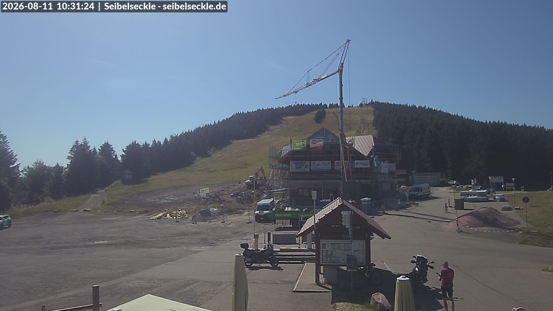 Archiv Foto Webcam Seibelseckle Blick auf die Piste