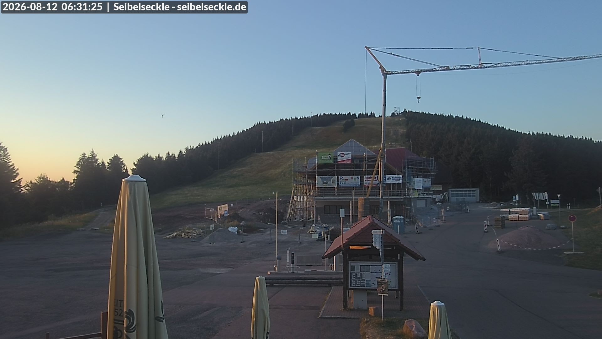 Archiv Foto Webcam Seibelseckle Blick auf die Piste