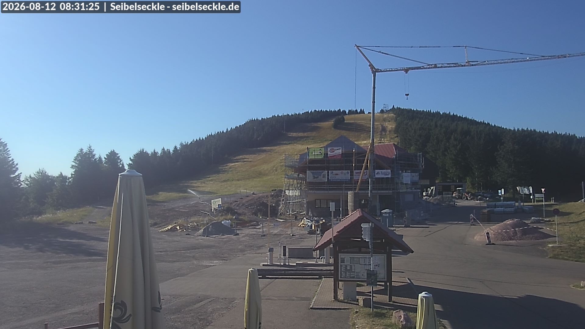 Archiv Foto Webcam Seibelseckle Blick auf die Piste