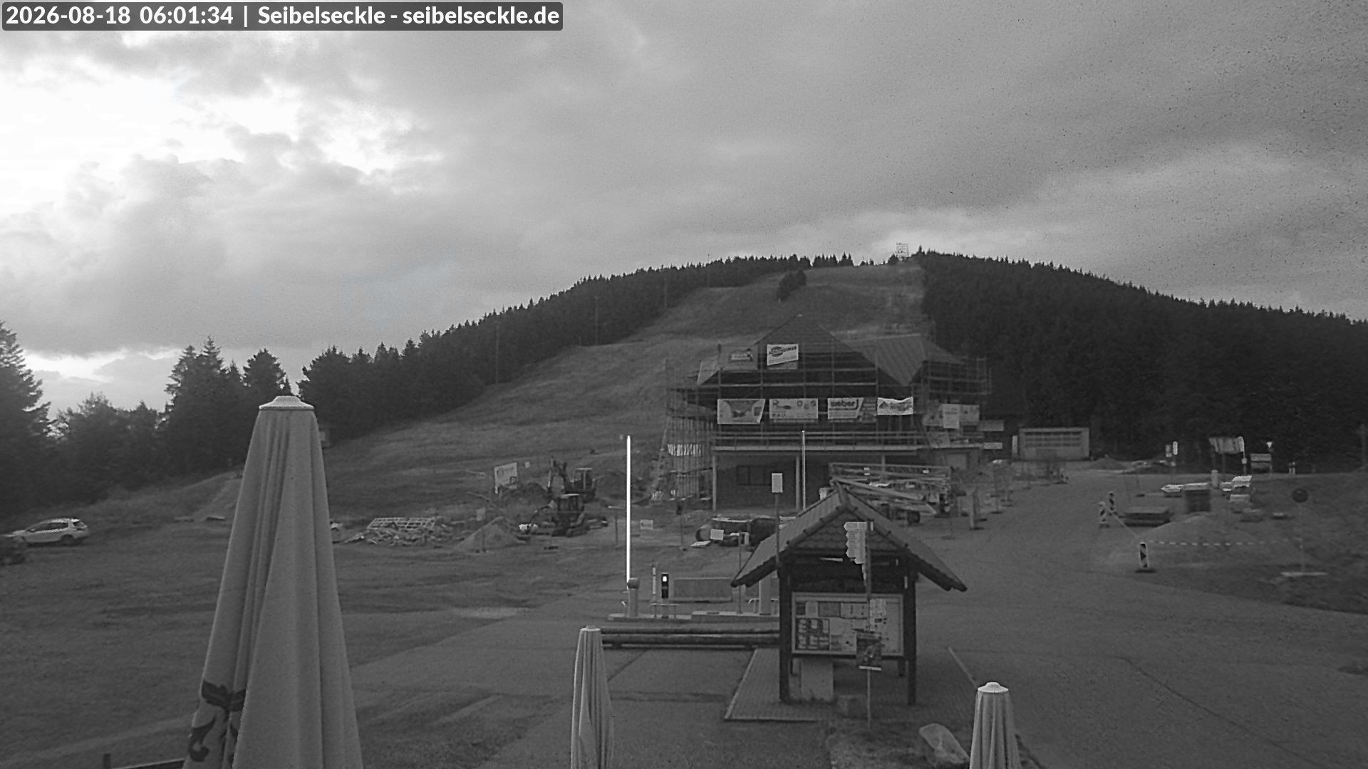 Archiv Foto Webcam Seibelseckle Blick auf die Piste