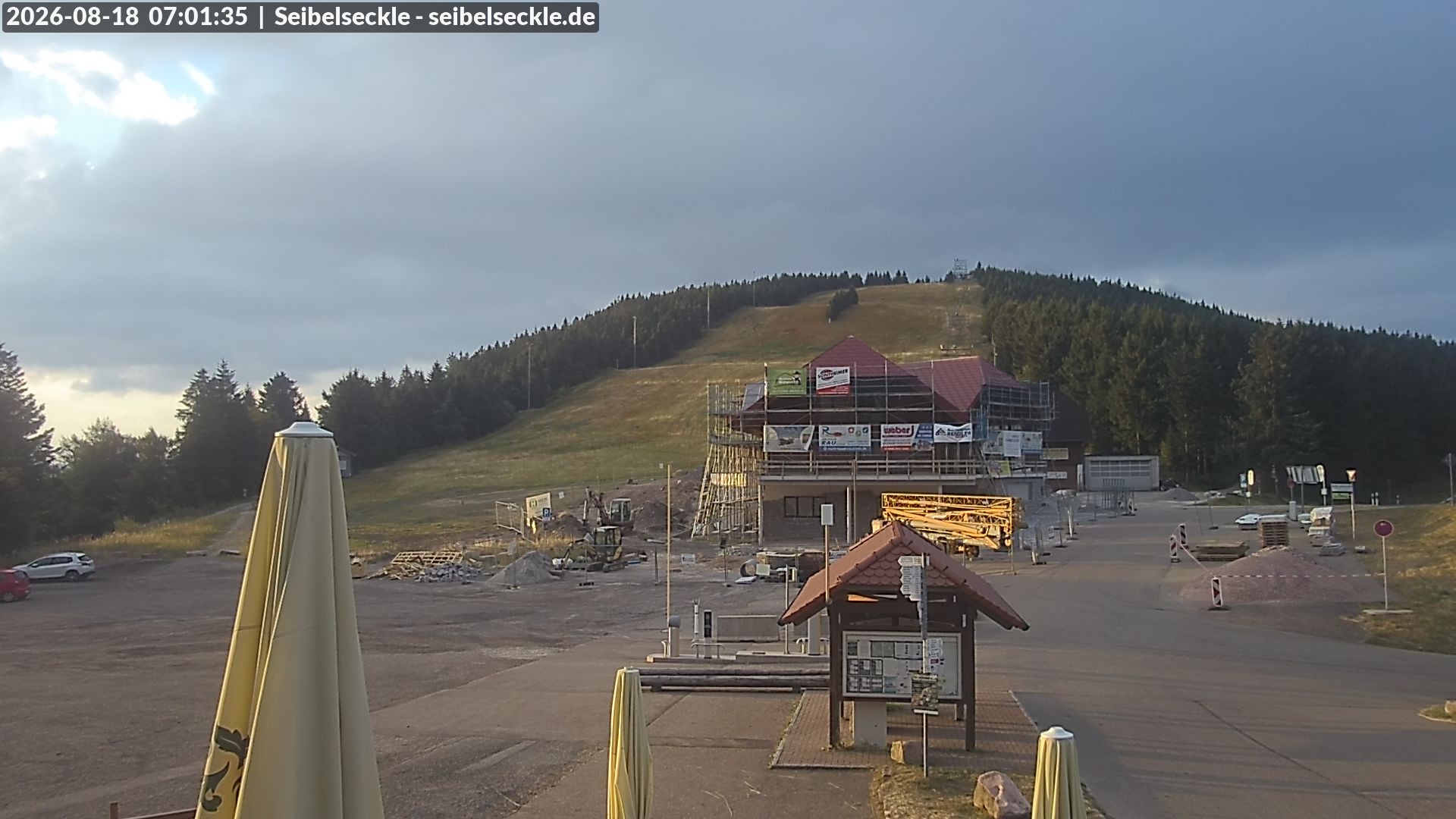 Archiv Foto Webcam Seibelseckle Blick auf die Piste