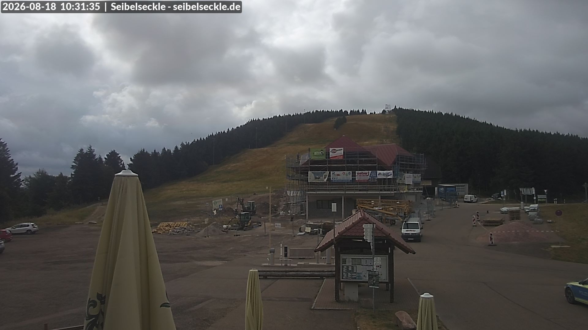 Archiv Foto Webcam Seibelseckle Blick auf die Piste