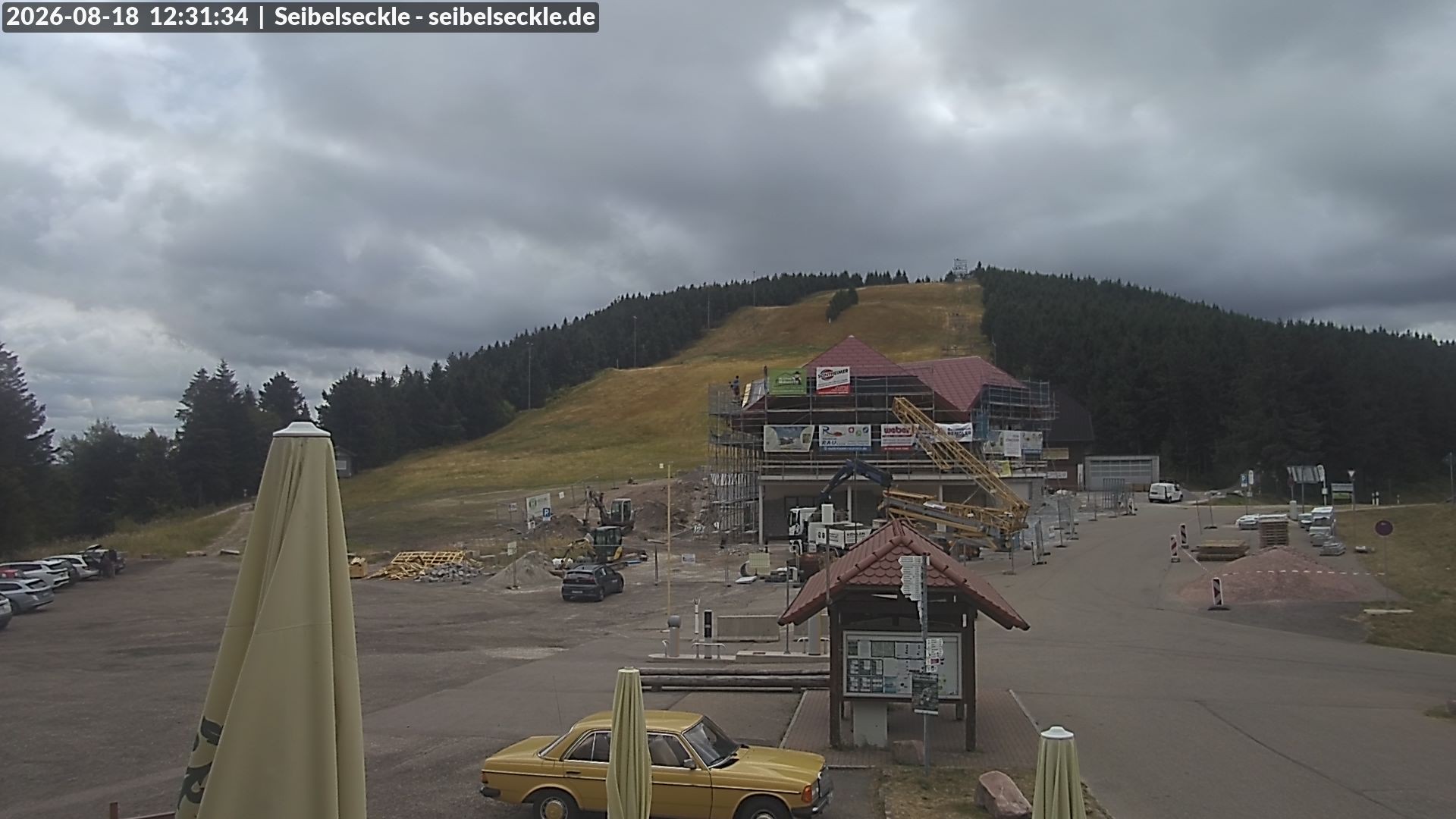 Archiv Foto Webcam Seibelseckle Blick auf die Piste