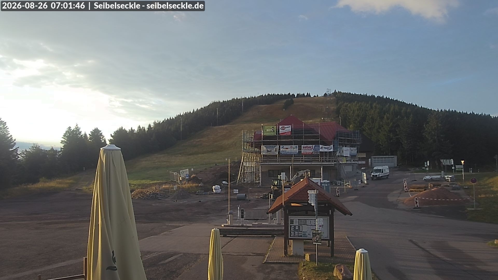 Archiv Foto Webcam Seibelseckle Blick auf die Piste