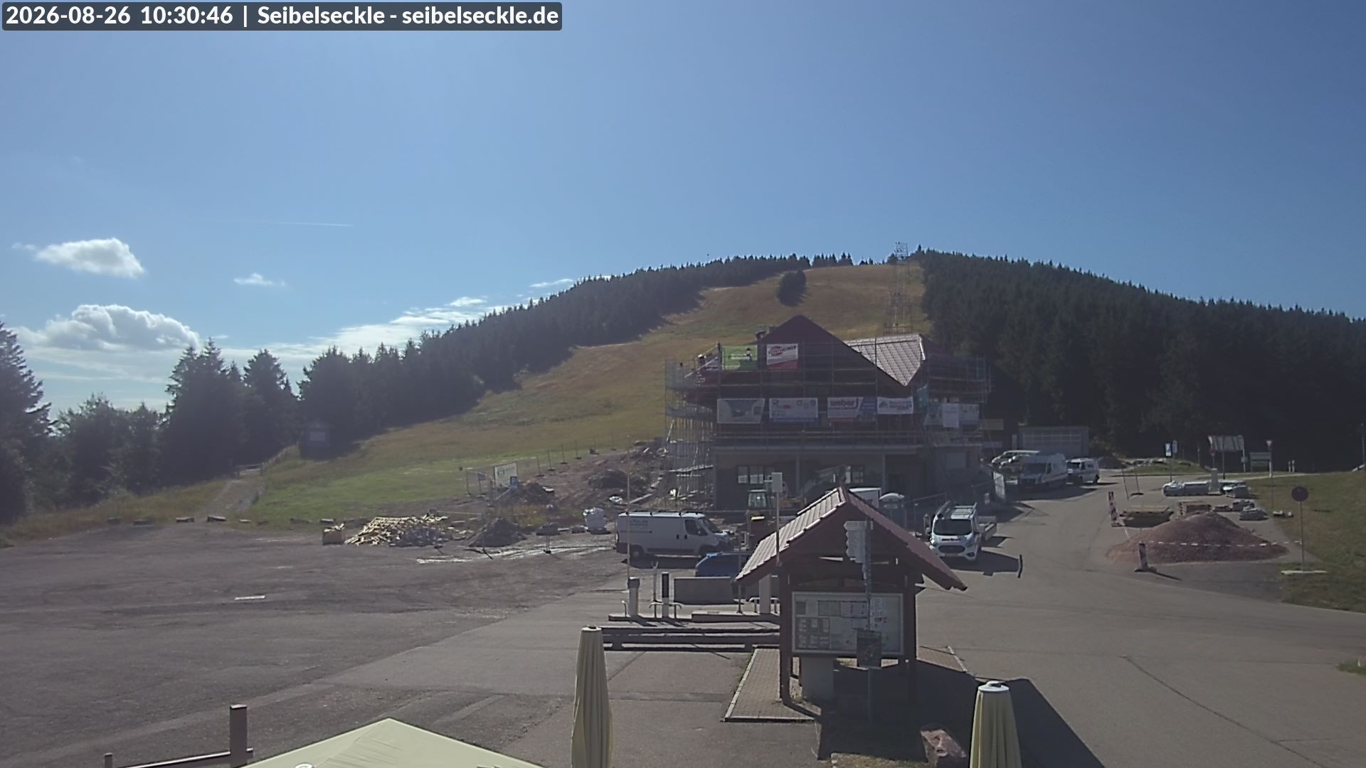 Archiv Foto Webcam Seibelseckle Blick auf die Piste