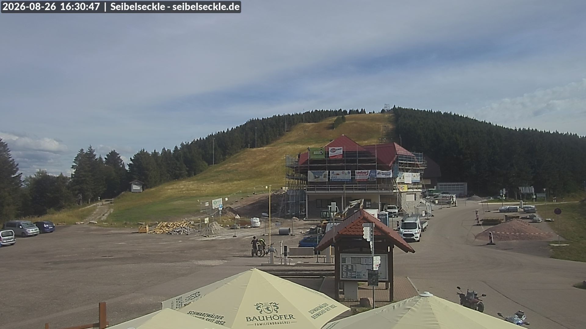 Archiv Foto Webcam Seibelseckle Blick auf die Piste