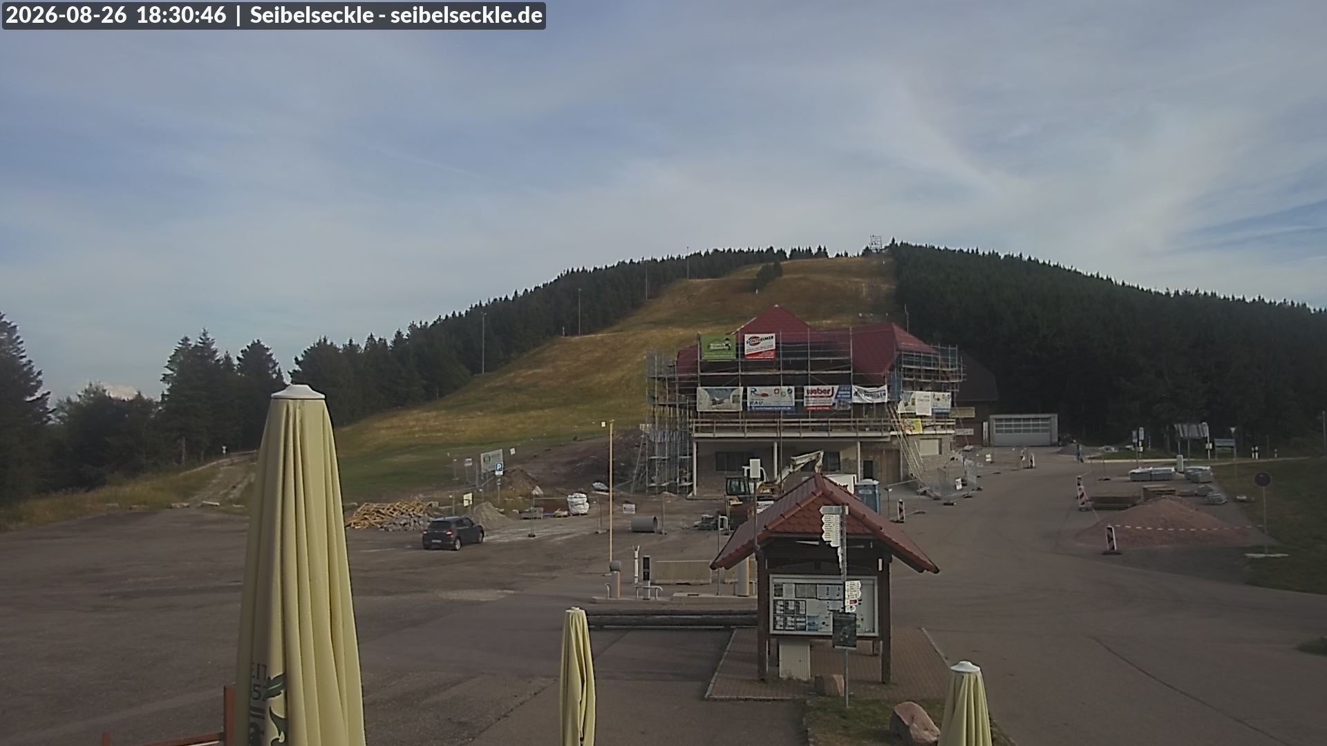 Archiv Foto Webcam Seibelseckle Blick auf die Piste