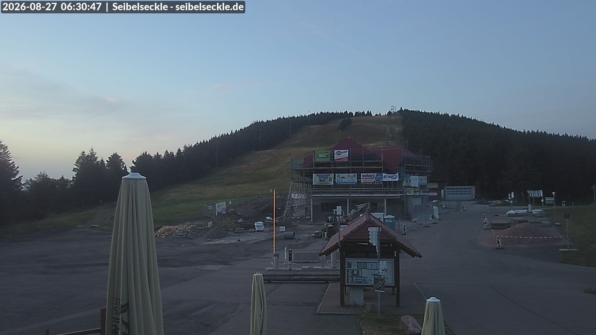 Archiv Foto Webcam Seibelseckle Blick auf die Piste