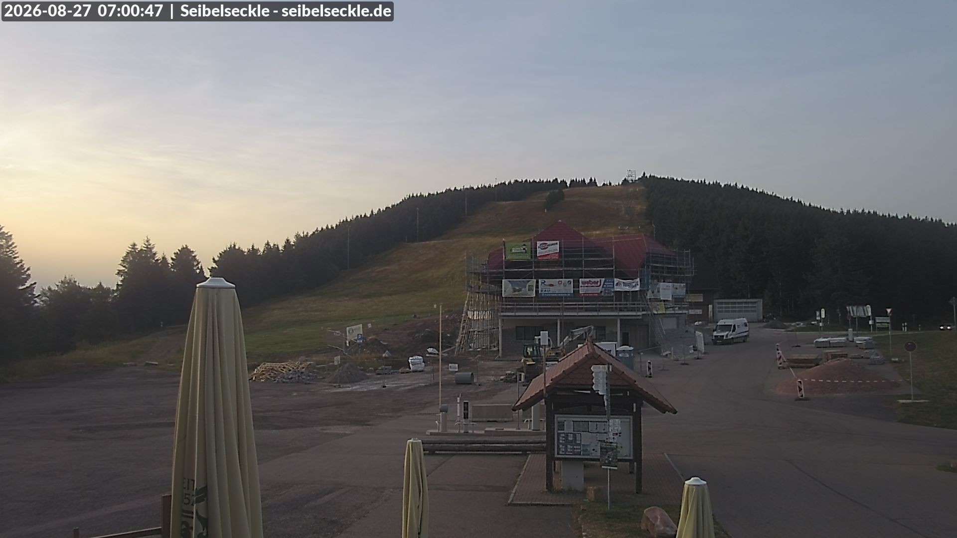 Archiv Foto Webcam Seibelseckle Blick auf die Piste