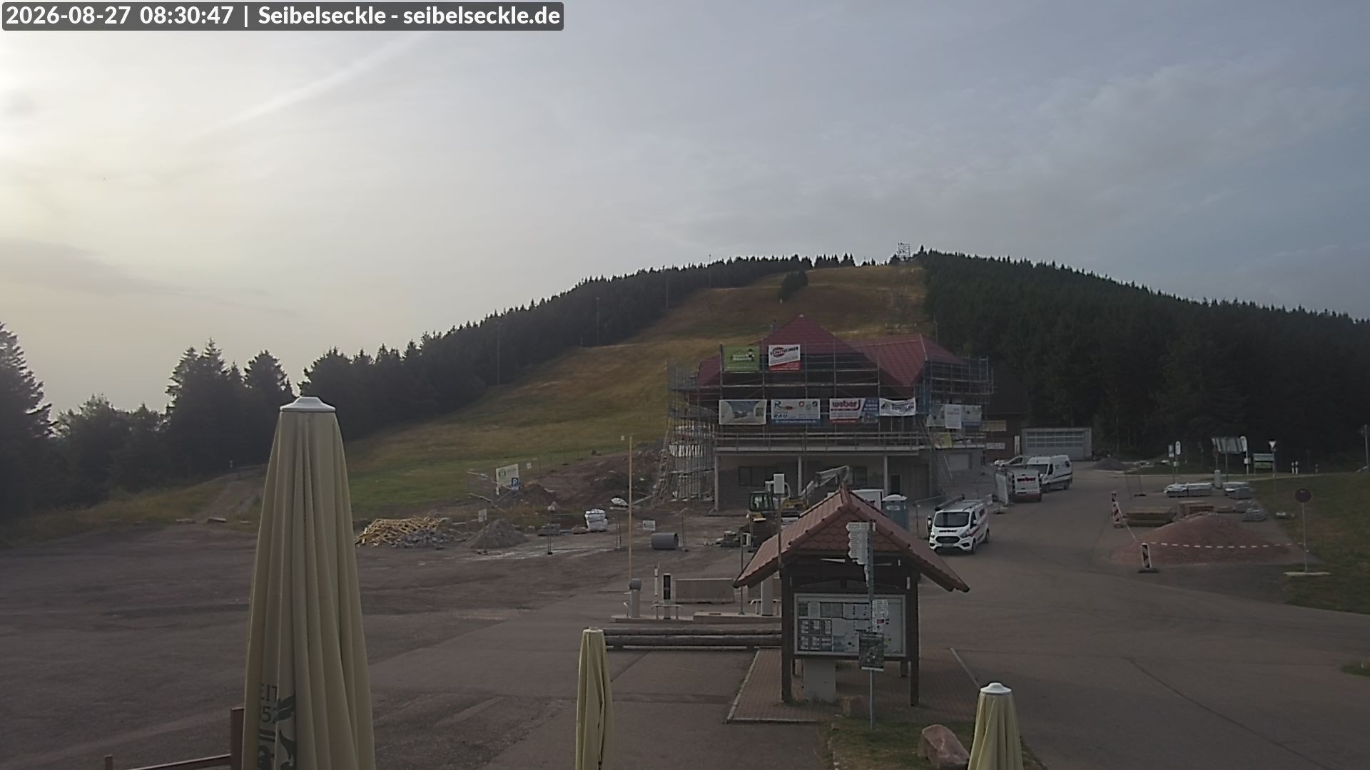 Archiv Foto Webcam Seibelseckle Blick auf die Piste