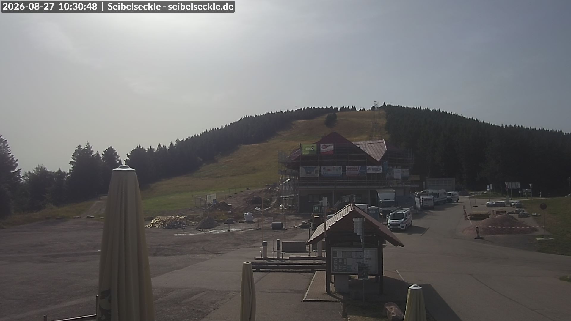Archiv Foto Webcam Seibelseckle Blick auf die Piste