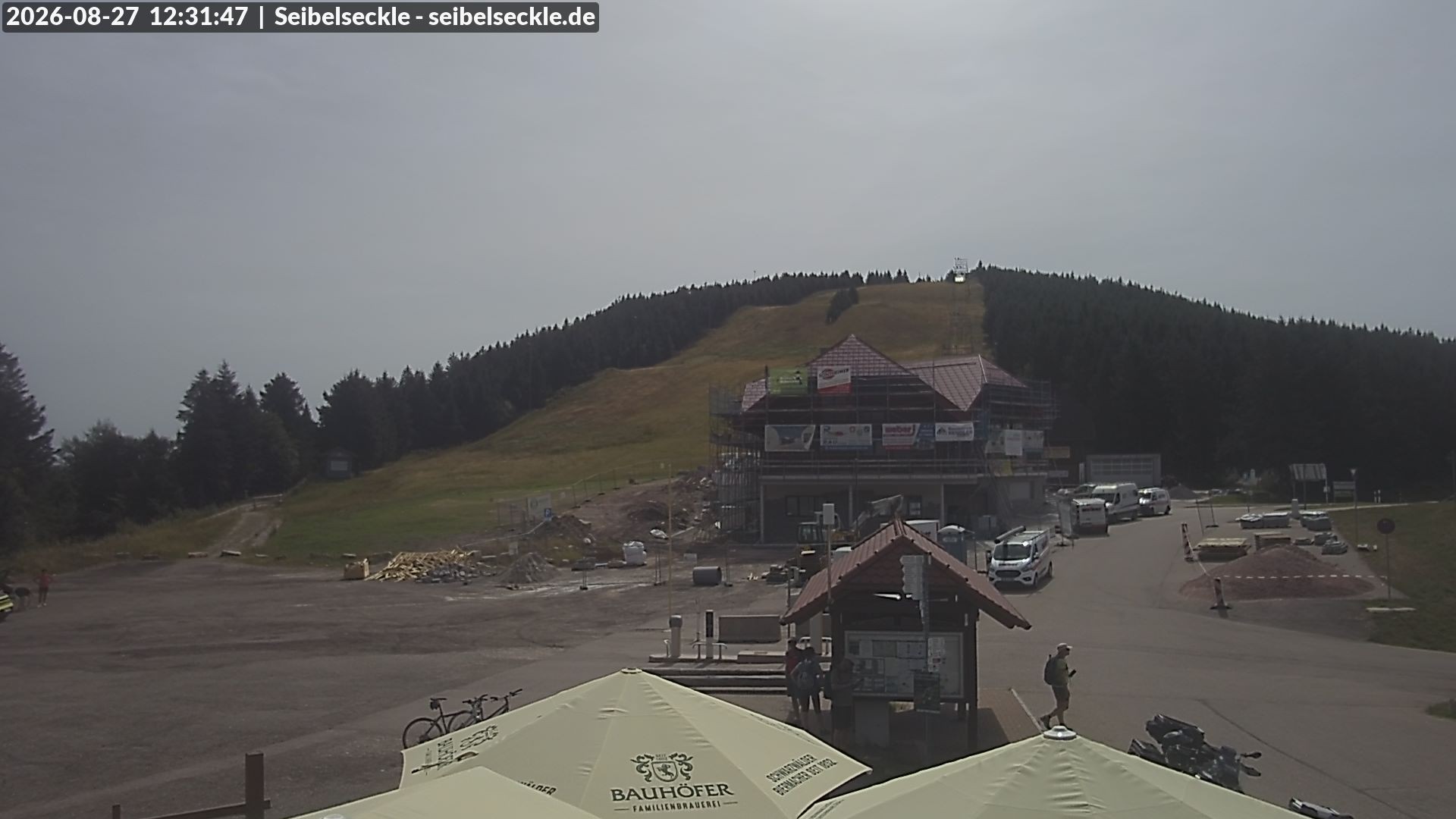 Archiv Foto Webcam Seibelseckle Blick auf die Piste