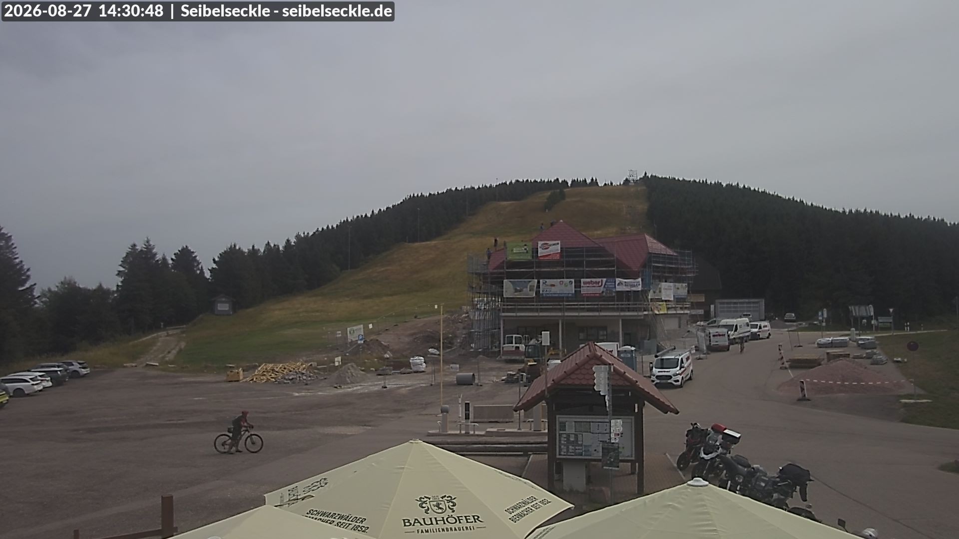 Archiv Foto Webcam Seibelseckle Blick auf die Piste