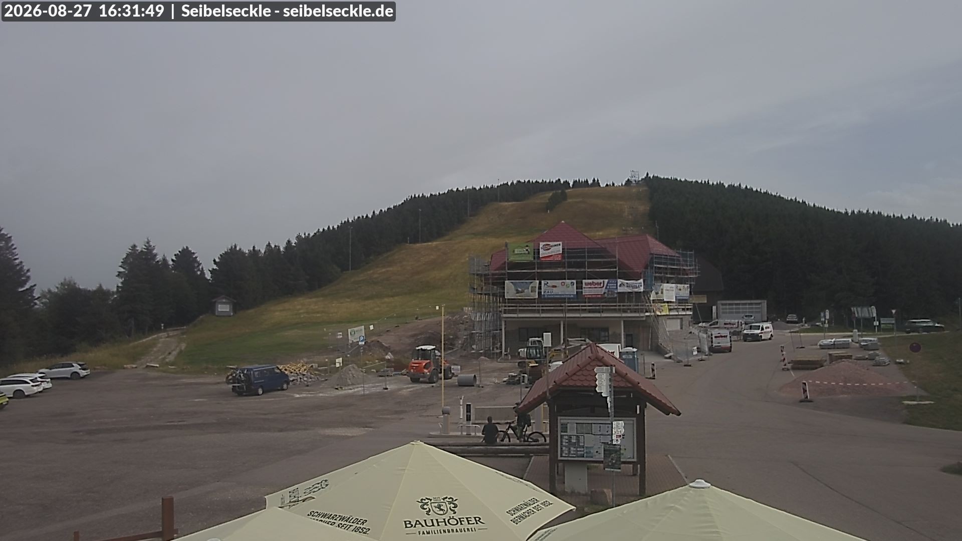 Archiv Foto Webcam Seibelseckle Blick auf die Piste