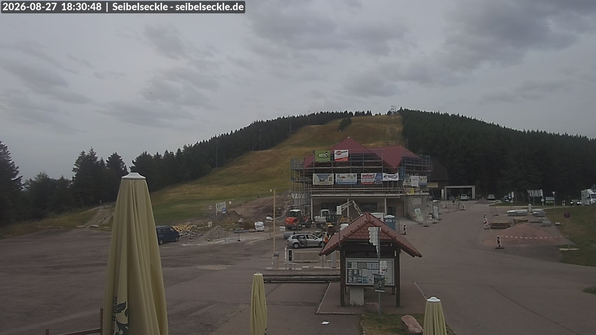 Archiv Foto Webcam Seibelseckle Blick auf die Piste