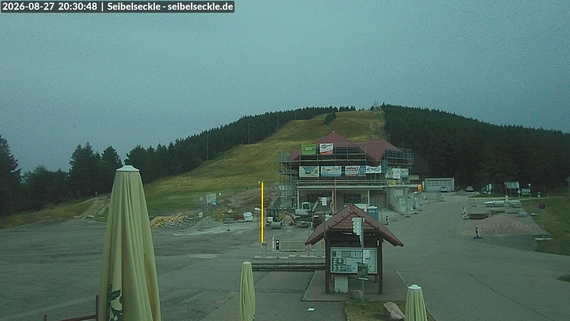Archiv Foto Webcam Seibelseckle Blick auf die Piste