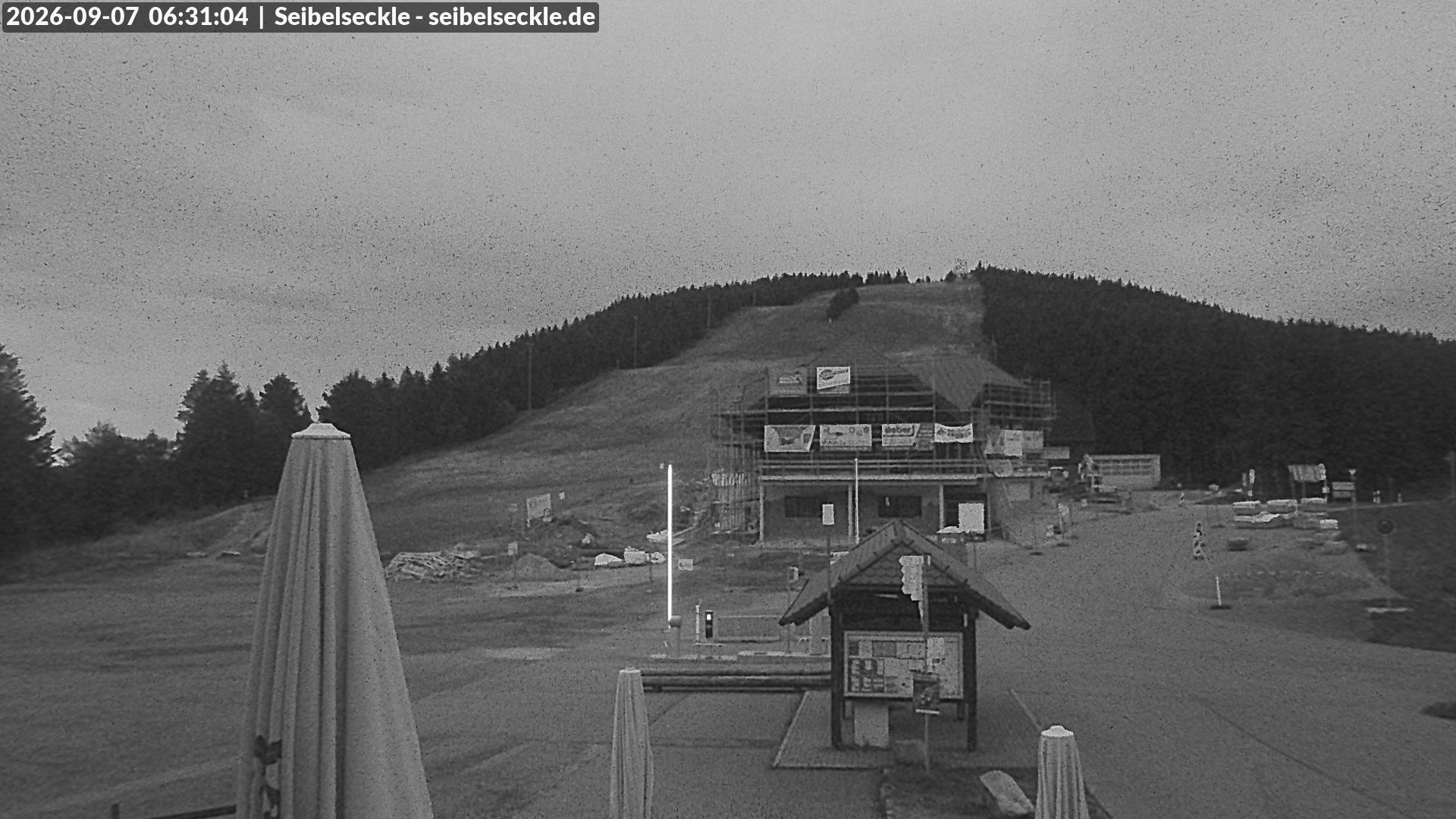 Archiv Foto Webcam Seibelseckle Blick auf die Piste