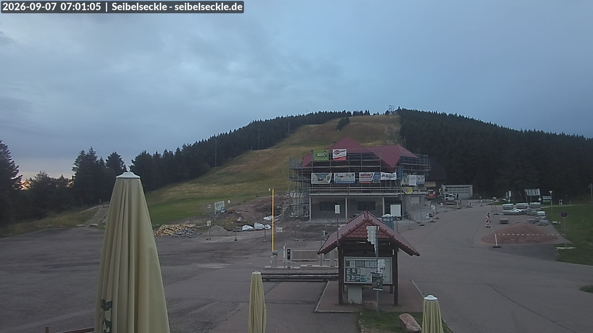 Archiv Foto Webcam Seibelseckle Blick auf die Piste