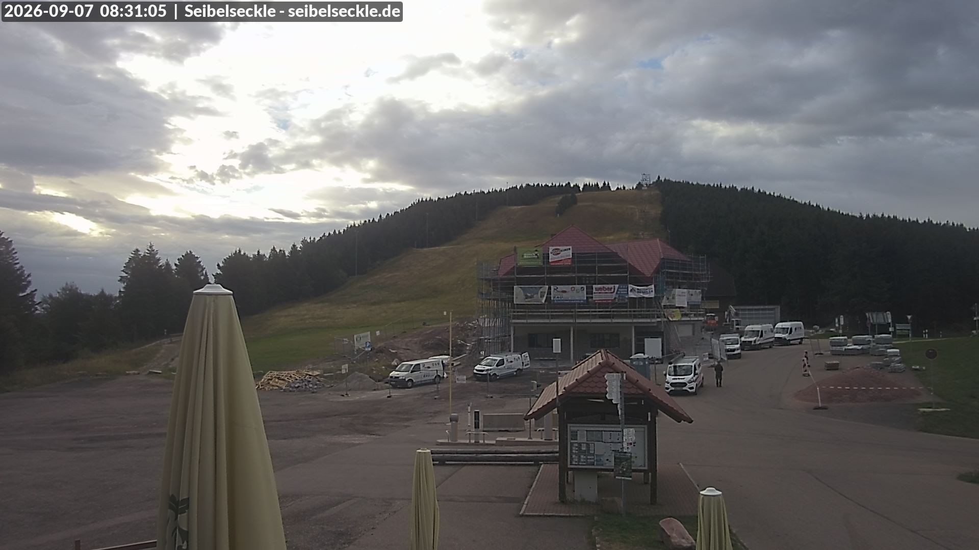 Archiv Foto Webcam Seibelseckle Blick auf die Piste