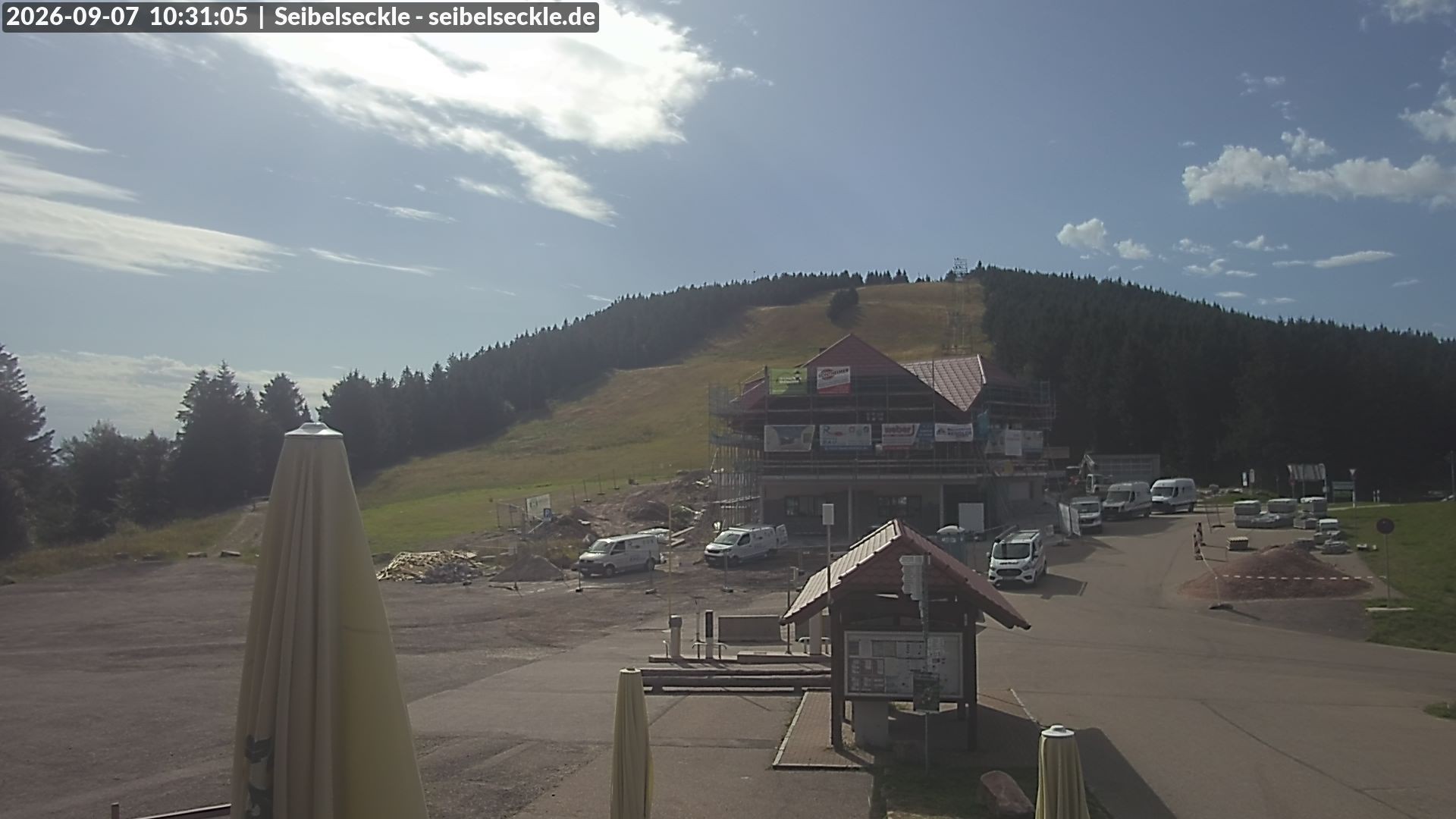 Archiv Foto Webcam Seibelseckle Blick auf die Piste