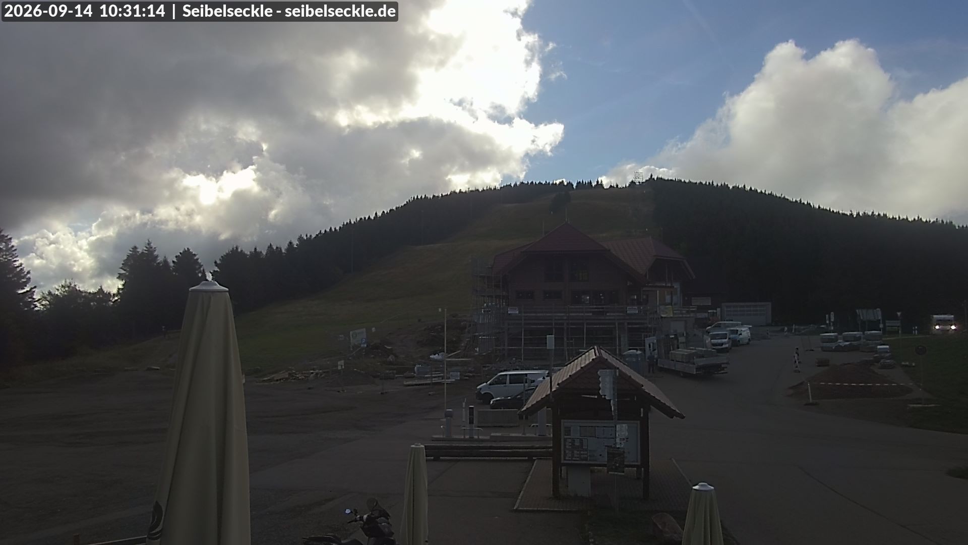 Archiv Foto Webcam Seibelseckle Blick auf die Piste