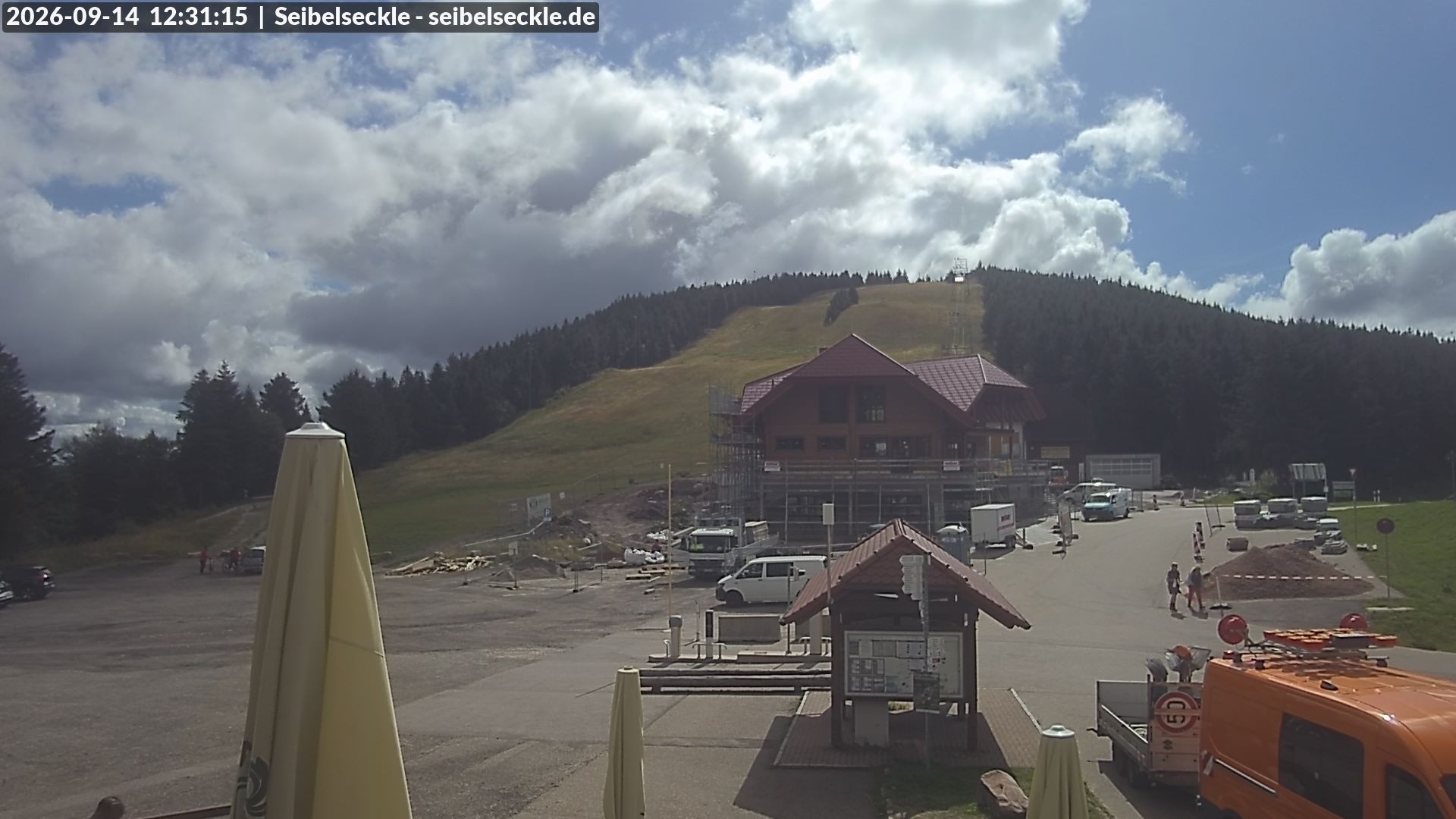 Archiv Foto Webcam Seibelseckle Blick auf die Piste