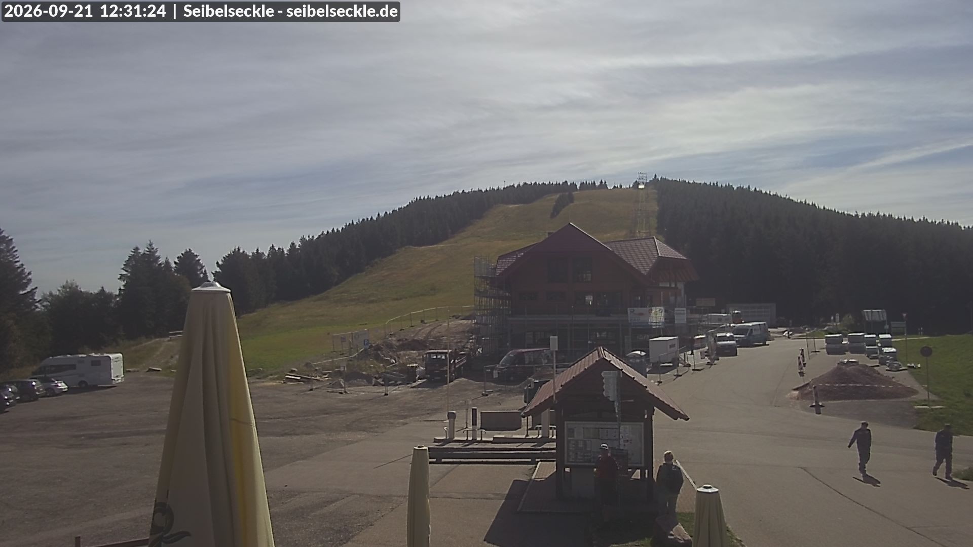 Archiv Foto Webcam Seibelseckle Blick auf die Piste