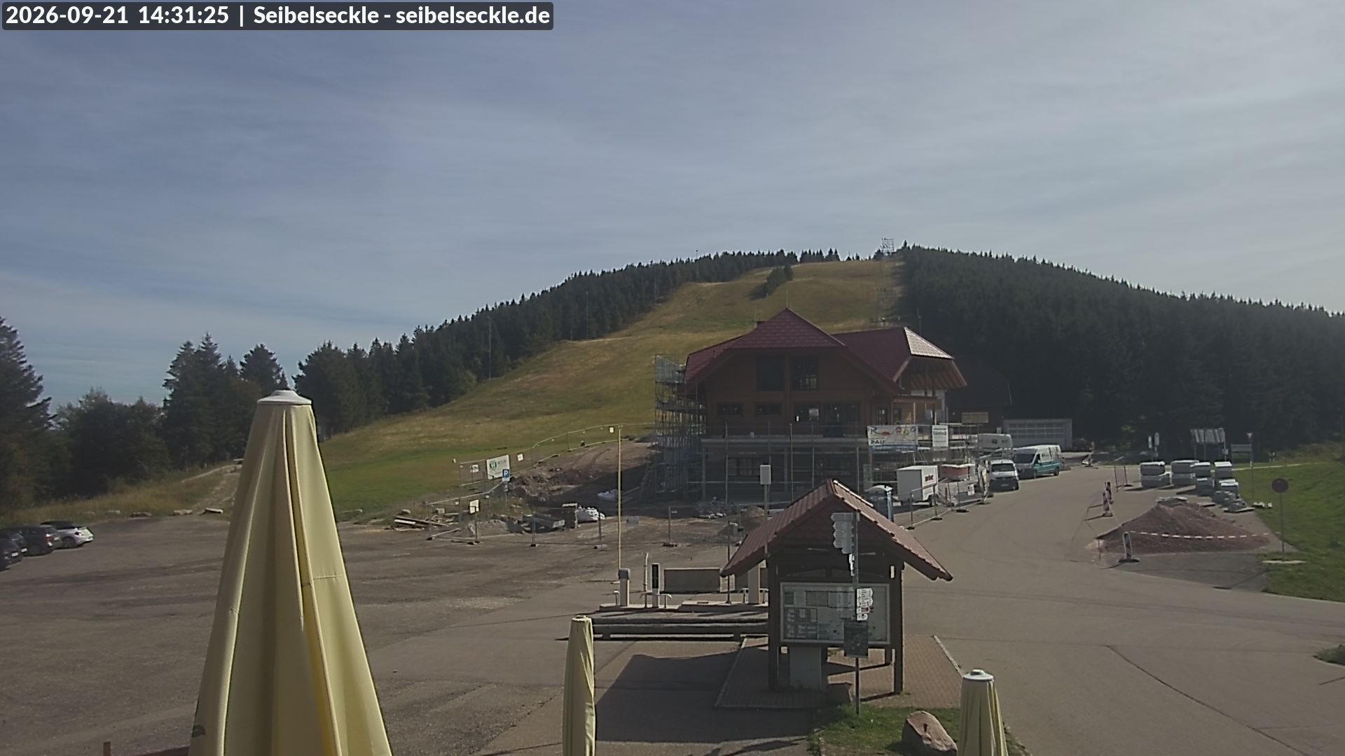 Archiv Foto Webcam Seibelseckle Blick auf die Piste