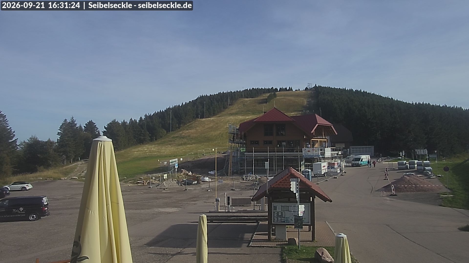 Archiv Foto Webcam Seibelseckle Blick auf die Piste