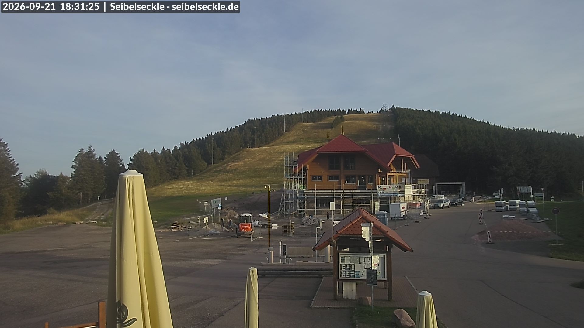 Archiv Foto Webcam Seibelseckle Blick auf die Piste