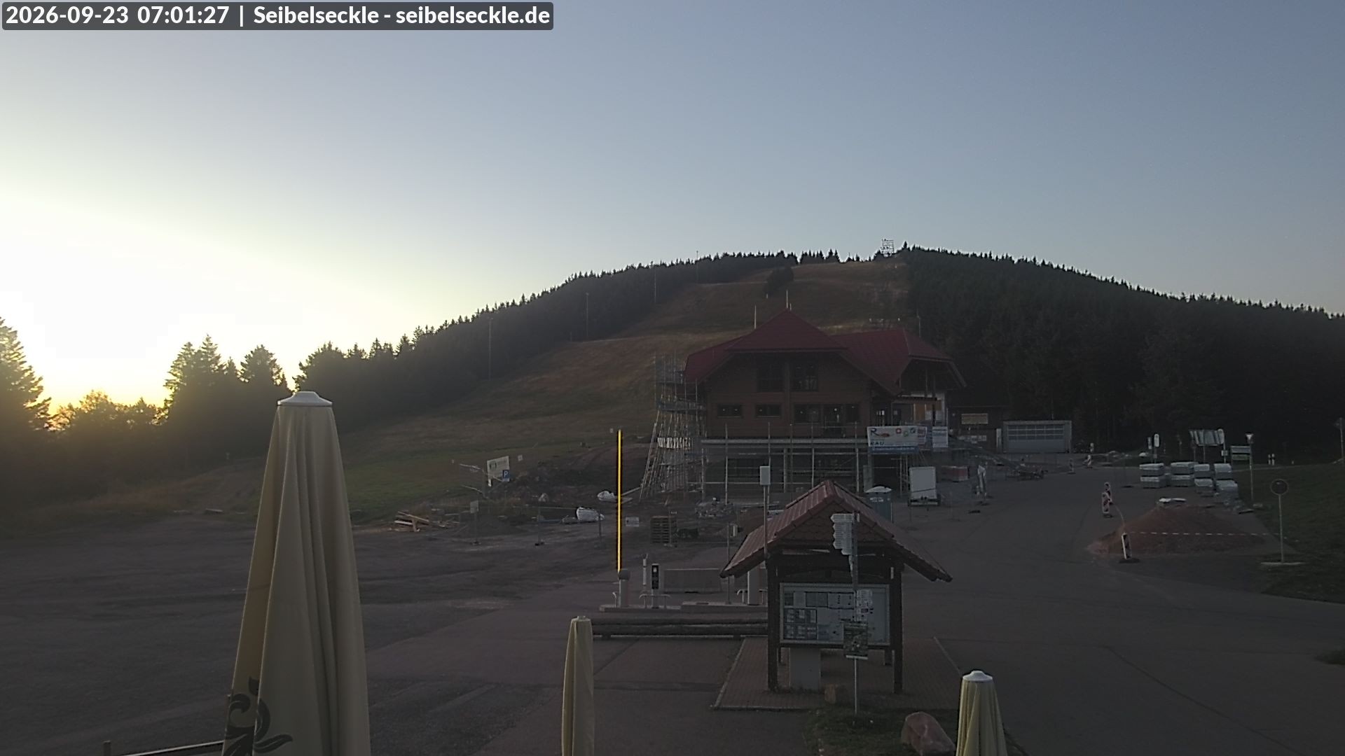 Archiv Foto Webcam Seibelseckle Blick auf die Piste