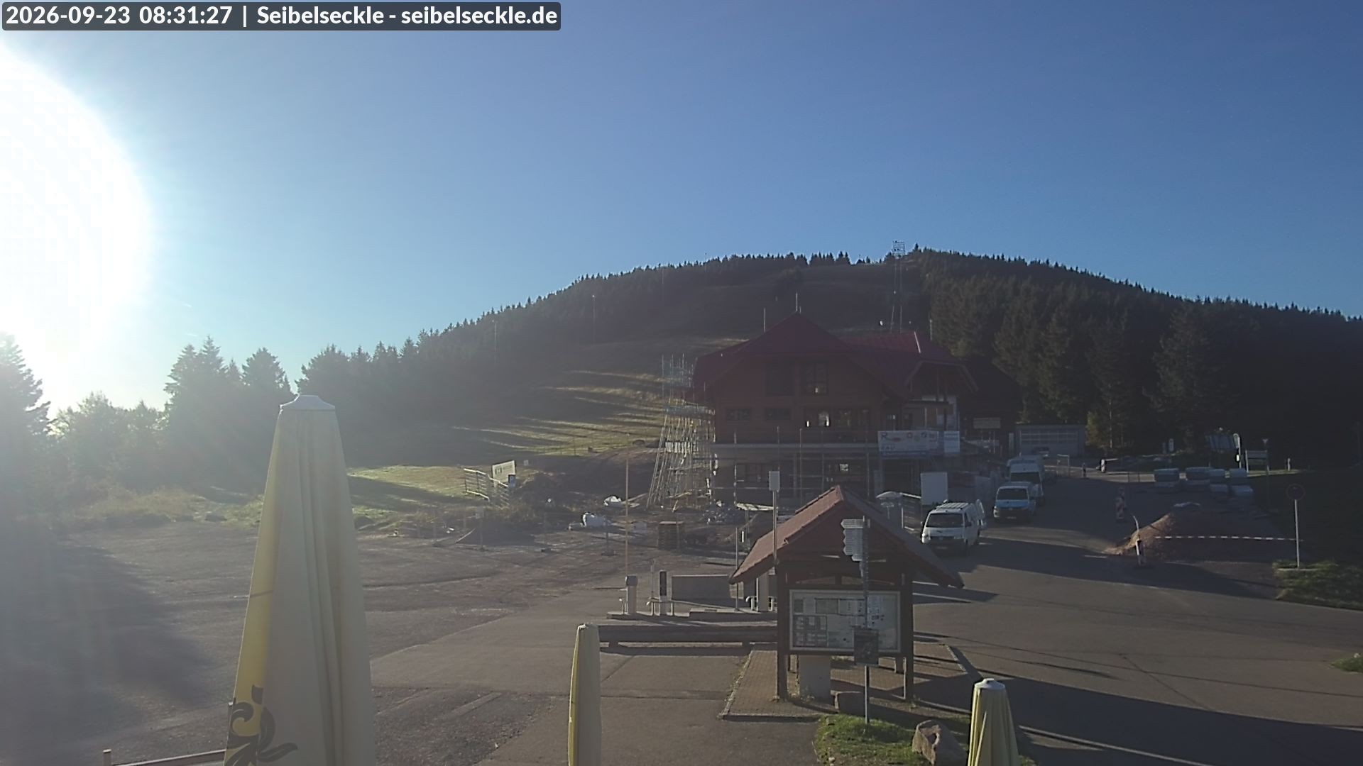 Archiv Foto Webcam Seibelseckle Blick auf die Piste