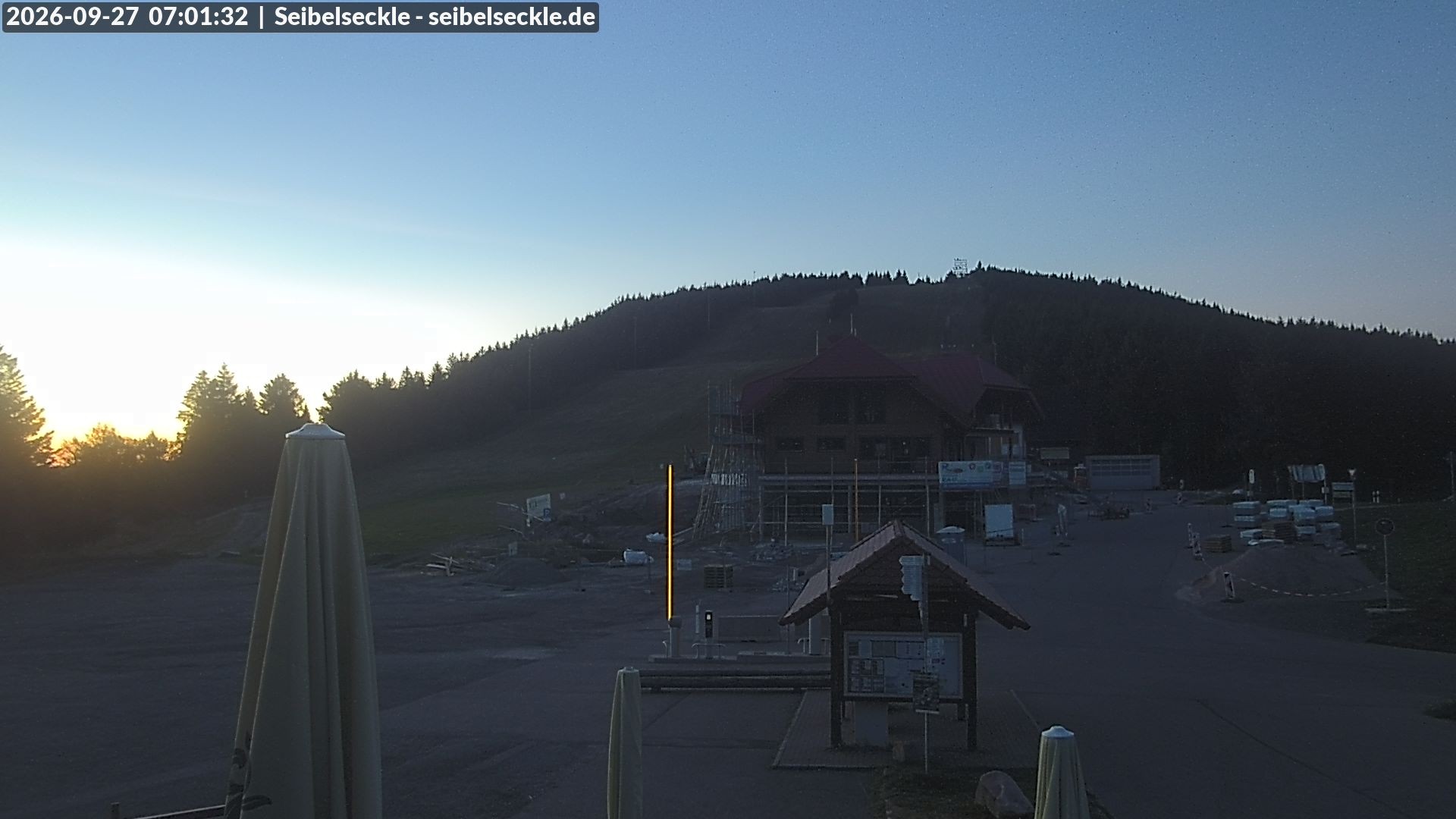 Archiv Foto Webcam Seibelseckle Blick auf die Piste