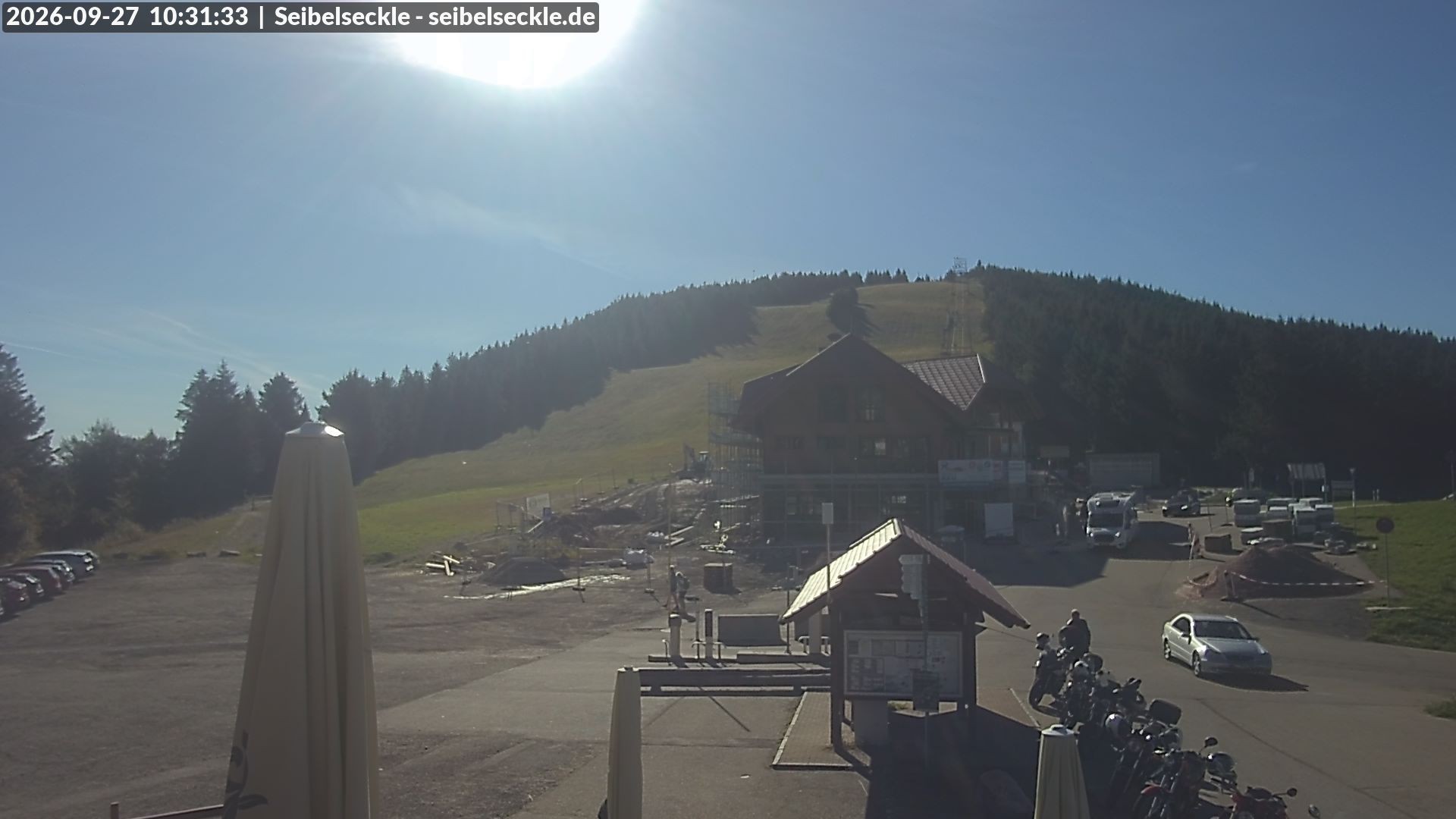Archiv Foto Webcam Seibelseckle Blick auf die Piste