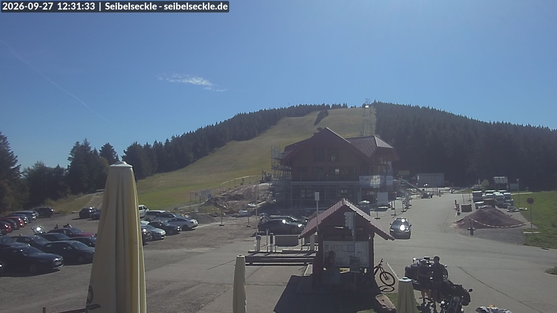 Archiv Foto Webcam Seibelseckle Blick auf die Piste