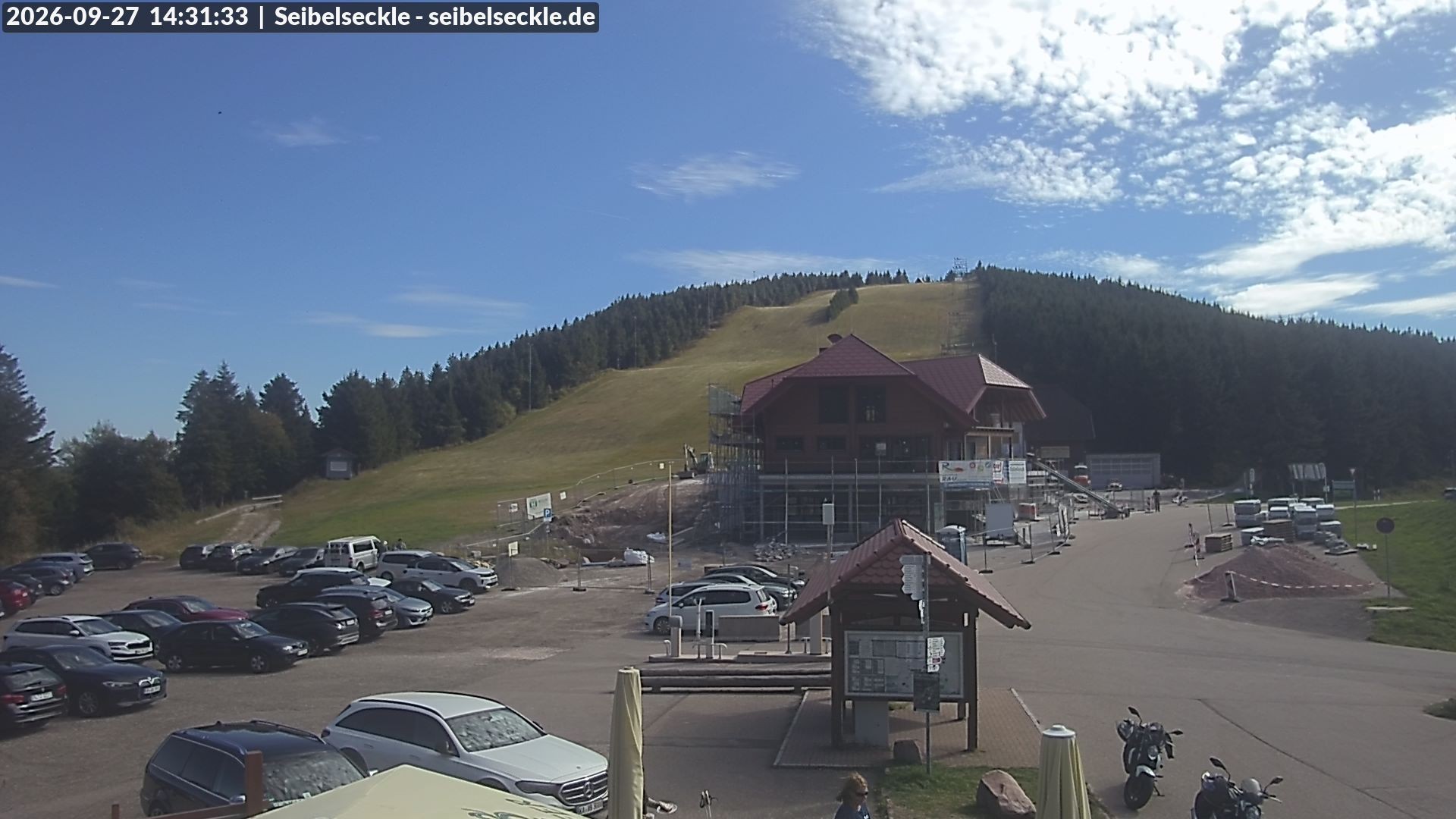 Archiv Foto Webcam Seibelseckle Blick auf die Piste