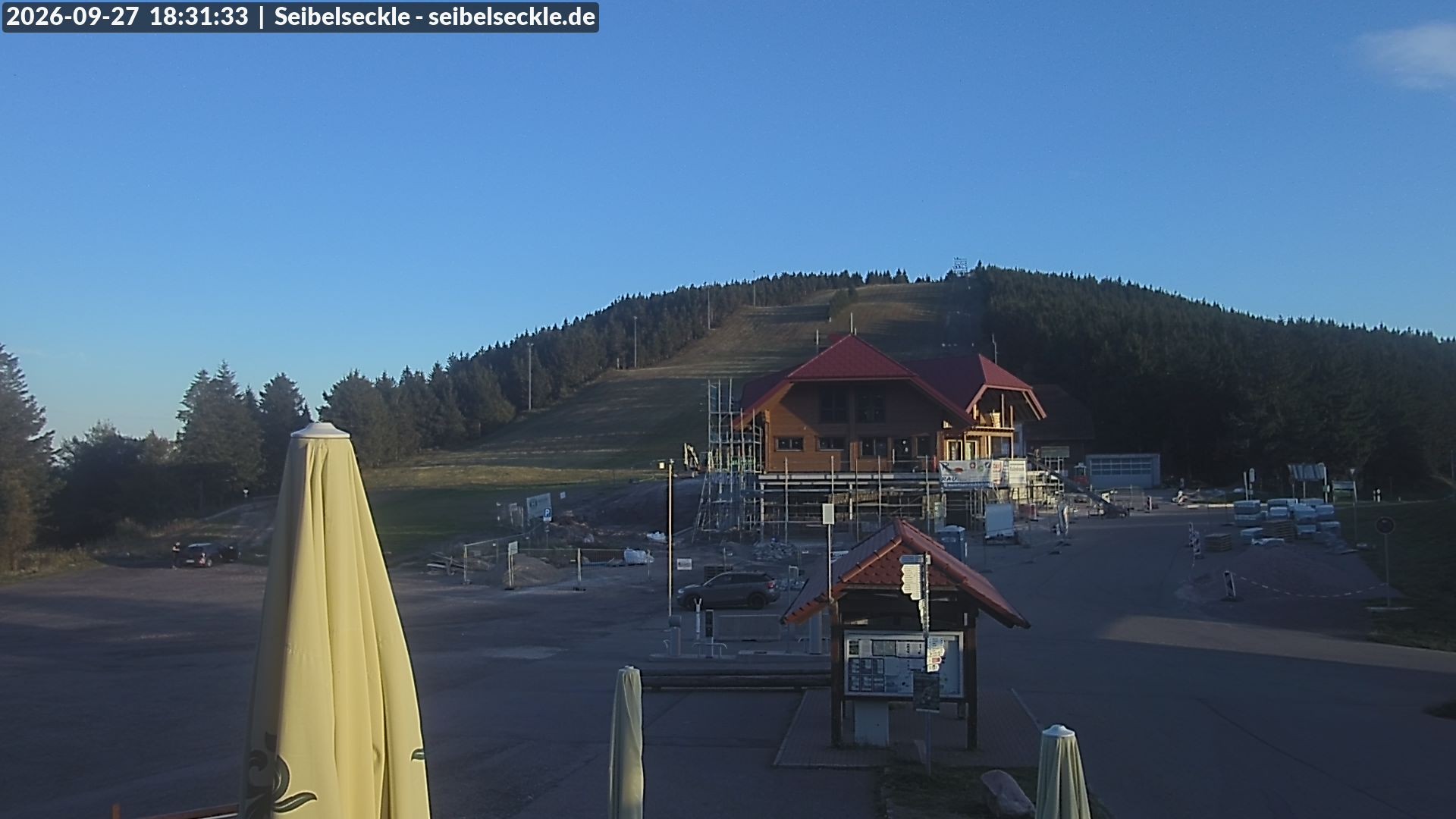 Archiv Foto Webcam Seibelseckle Blick auf die Piste