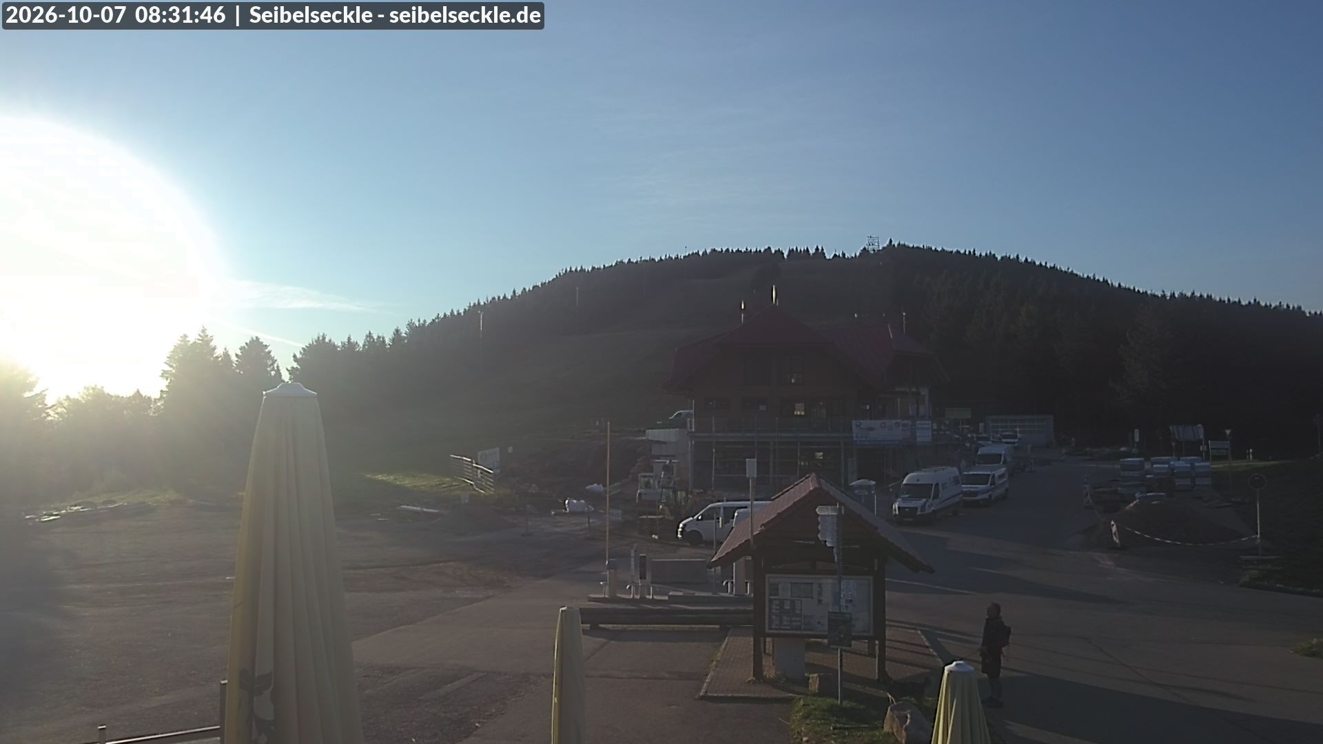 Archiv Foto Webcam Seibelseckle Blick auf die Piste