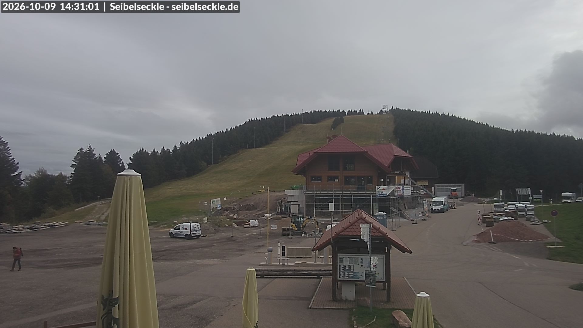 Archiv Foto Webcam Seibelseckle Blick auf die Piste