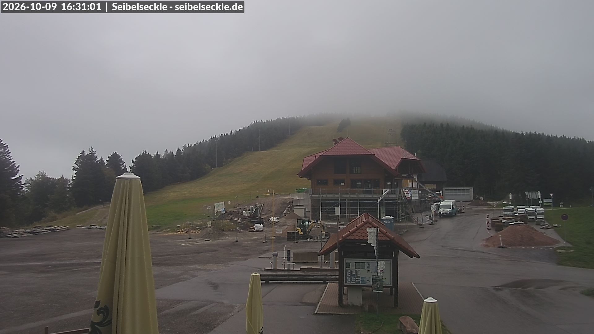 Archiv Foto Webcam Seibelseckle Blick auf die Piste