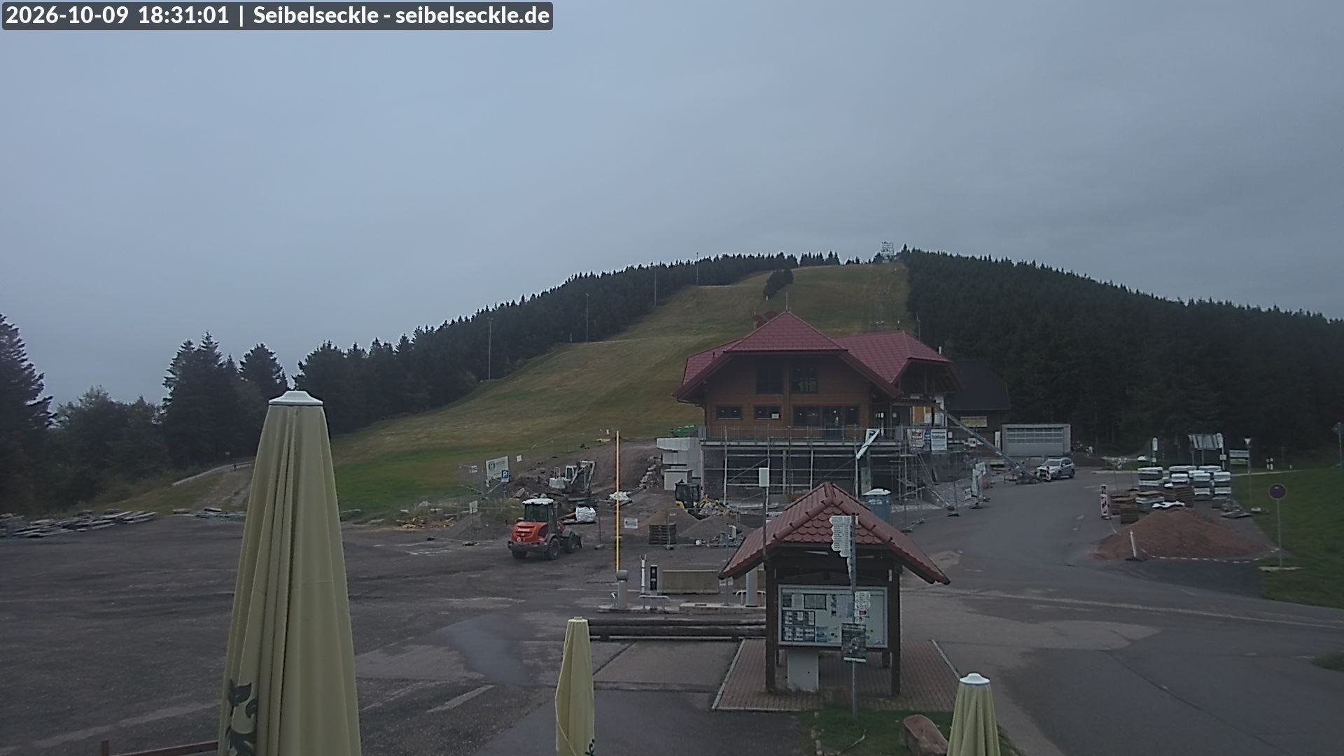Archiv Foto Webcam Seibelseckle Blick auf die Piste