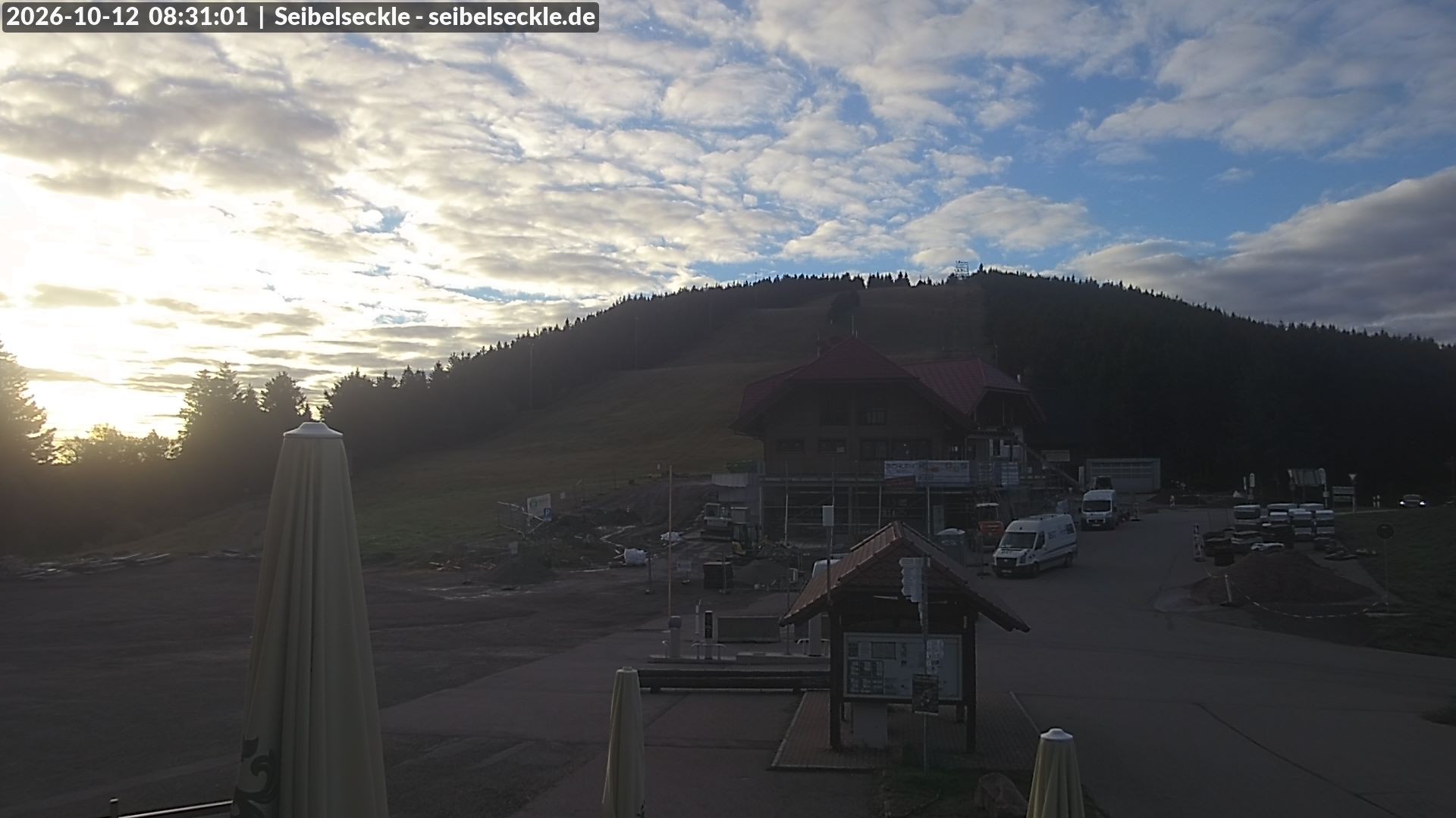 Archiv Foto Webcam Seibelseckle Blick auf die Piste